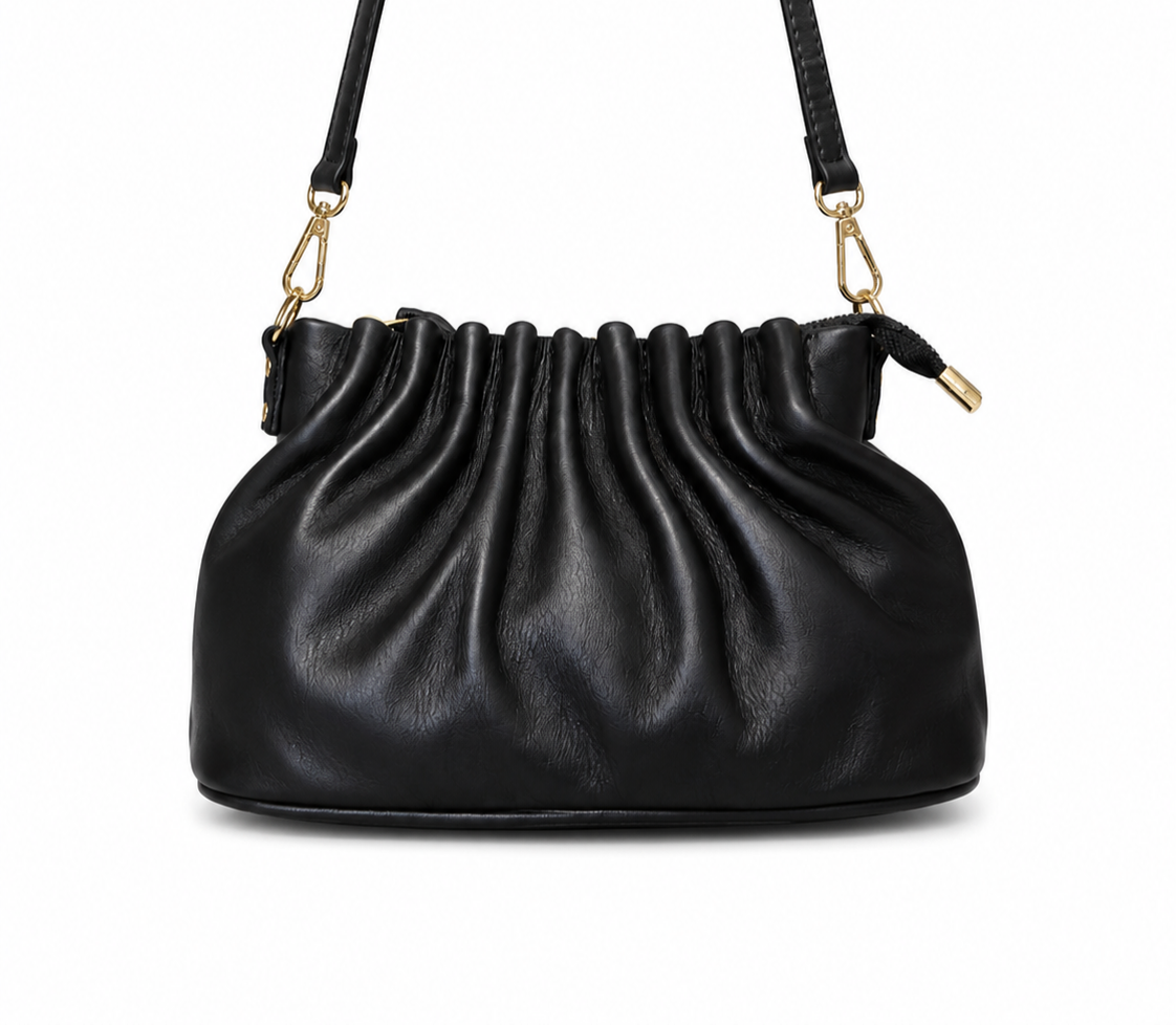 Малка дамска ruched shoulder bag „Selene”