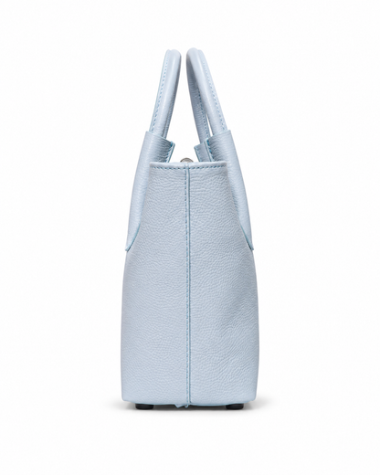 Малка дамска top-handle чанта „Celeste“ от естествена кожа