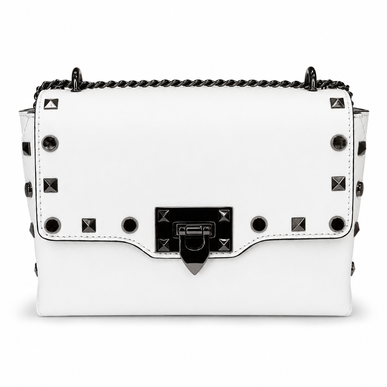 Малка дамска chain crossbody чанта „Raven“ от естествена кожа