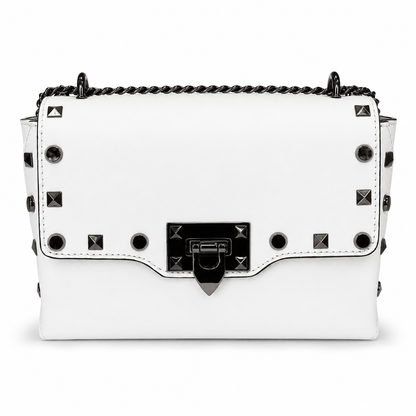 Малка дамска chain crossbody чанта „Raven“ от естествена кожа
