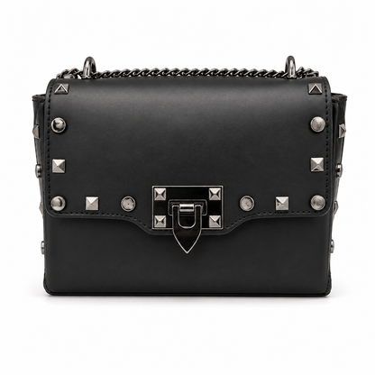 Малка дамска chain crossbody чанта „Raven“ от естествена кожа