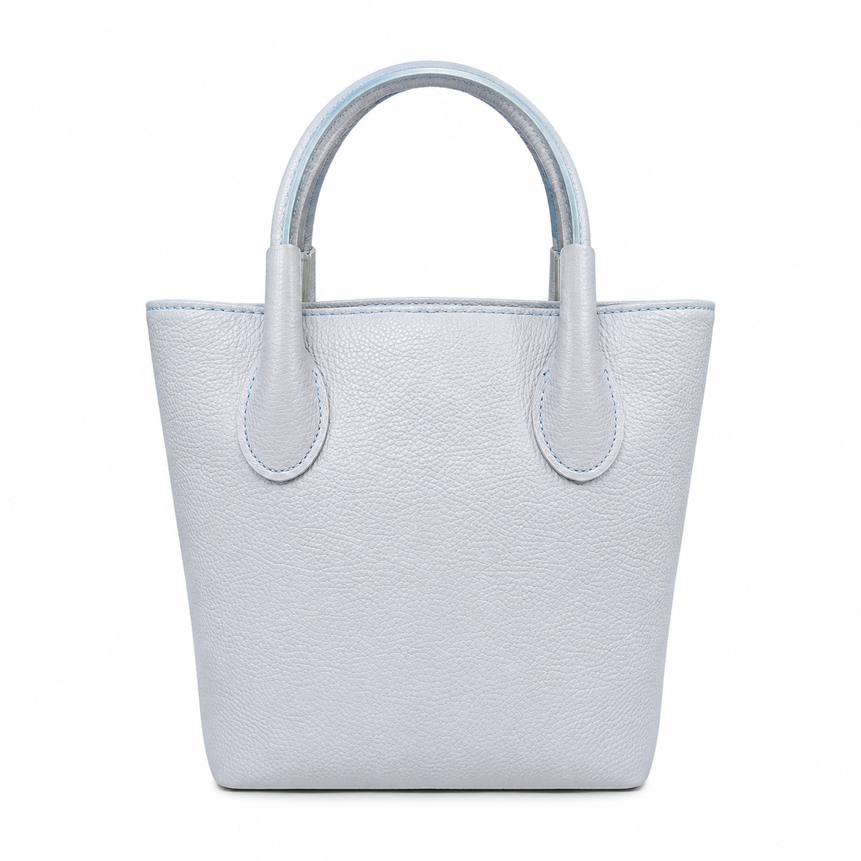Малка дамска top-handle чанта „Celeste“ от естествена кожа