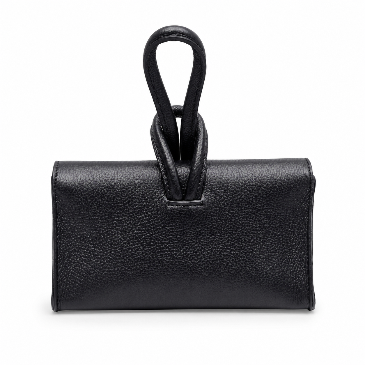 Малка дамска clutch чанта с дръжка „Elara“ от естествена кожа