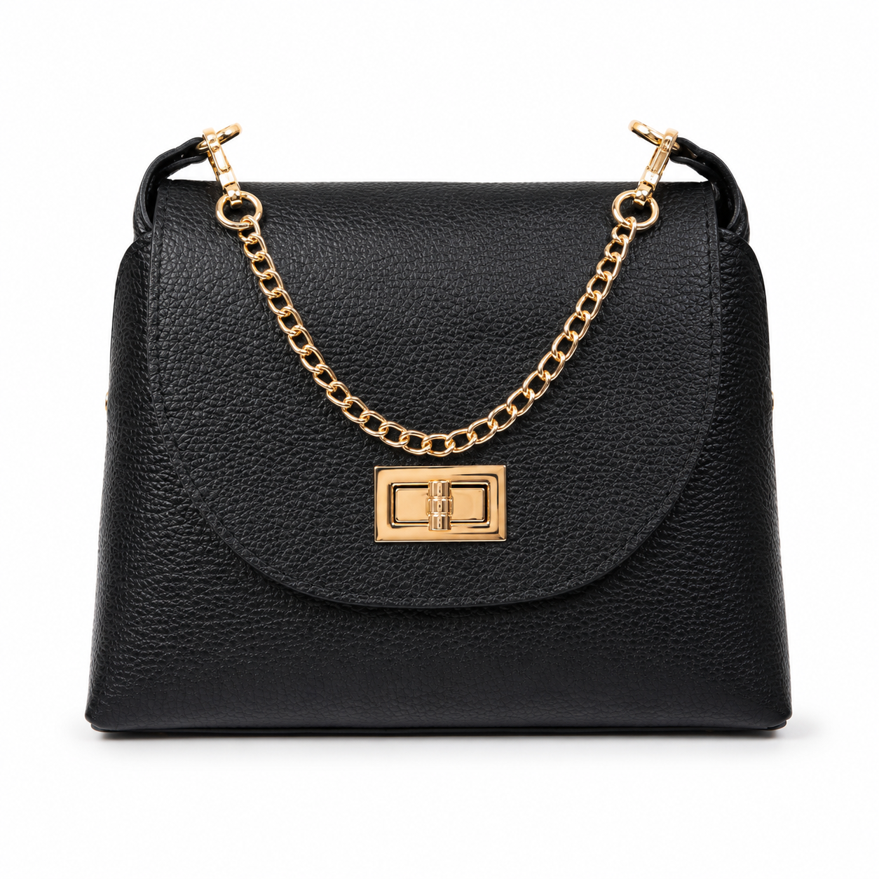 Малка дамска chain crossbody чанта „Valeria“ от естествена кожа