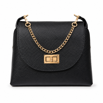 Малка дамска chain crossbody чанта „Valeria“ от естествена кожа