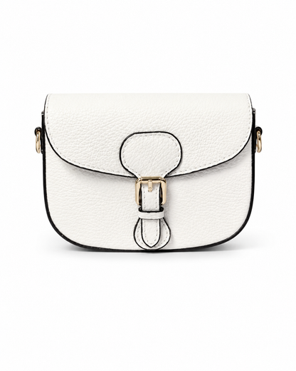 Малка дамска saddle crossbody чанта „Bianca“ от естествена кожа